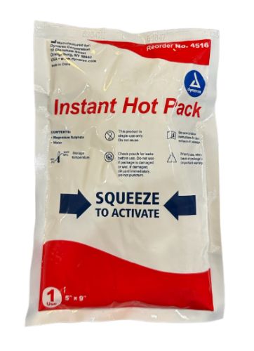 Instant Hot Pack 5 x 9 - 20 Minute Heat for First Aid - Each Pack
