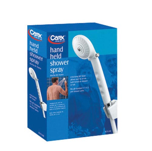 Hand Held Shower Head Spray with Diverter Valve, Extra Long Hose & On/Off Control