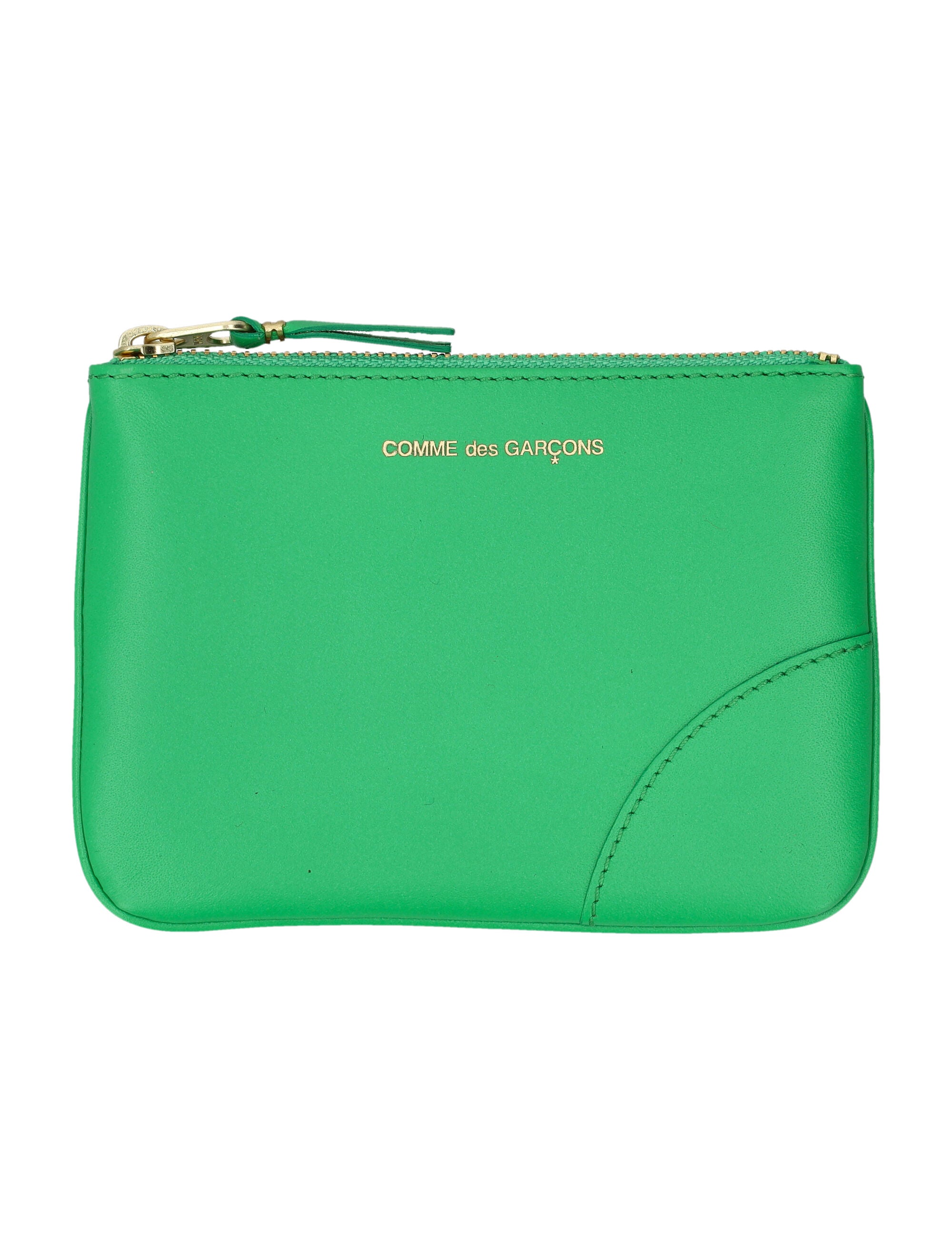 COMME DES GARÇONS WALLET Mini Leather Zip Pouch Handbag