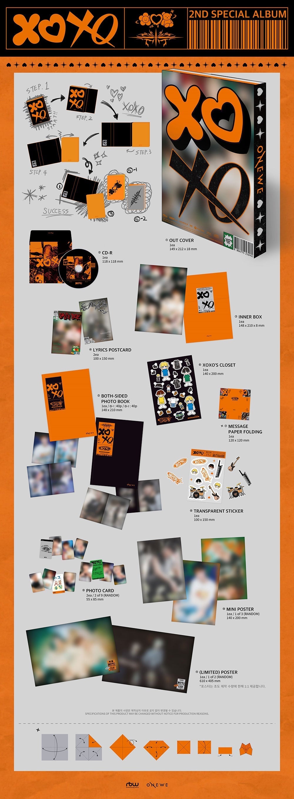 Onewe 2nd Special Album - Xoxo