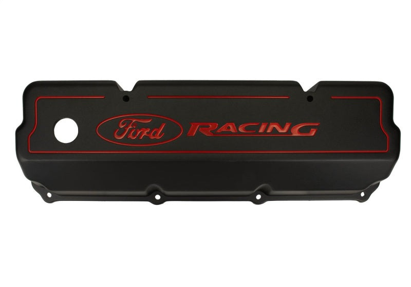 Ford 351C Aluminum Valve Cover Set - Black Finish FRDM6582-Z351B