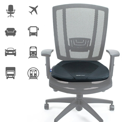ObusForme Gel Seat – Chair & Wheelchair Cushion, Cooling Mesh, Memory Foam, 18” x 17” x 2”