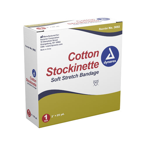 Soft Knitted Cotton Stockinette 2 Inch x 25 Yards - Under Cast Padding & Dispensing Box