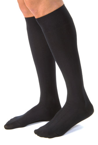 Jobst for Men Casual 20-30 mmHg Compression Socks - Large Black