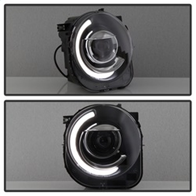 SPYDER xTune 15-17 Jeep Renegade Light Bar DRL Projector Headlights -Black (PRO-JH-JREN-LBDRL-BK) 9039720