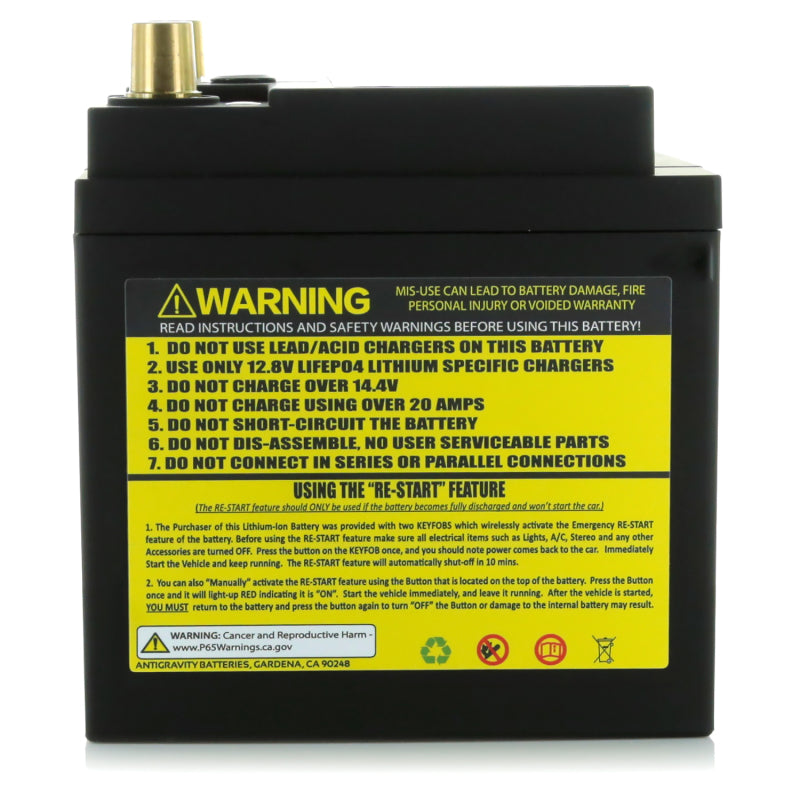 Antigravity Batteries Antigravity H6/Group 48 Lithium Car Battery w/Re-Start AG-H6-40-RS