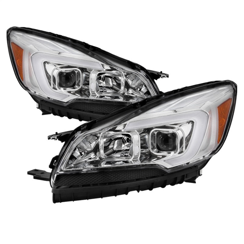 SPYDER xTune 13-16 Ford Escape 13-16 LED Light Bar Halogen Proj Headlights - Chrome (PRO-JH-FESCA13-LB-C) 9042928