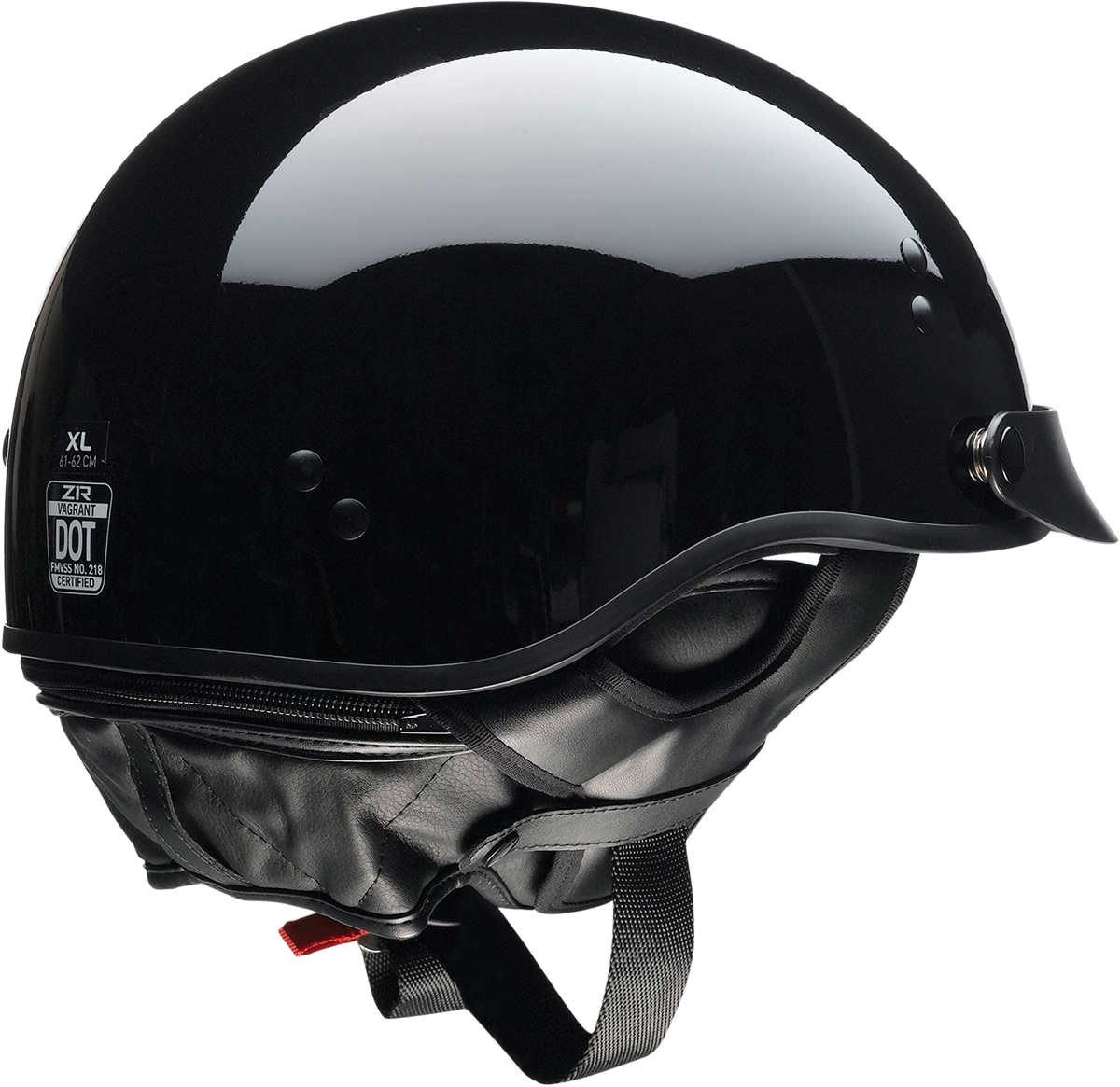 Z1R, Z1R Vagrant NC Helmet in Black (Part Number 0103-1366) - Extra Small