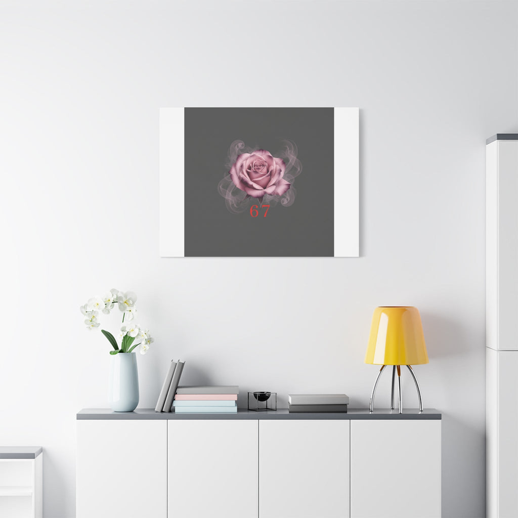 6 7 Valentine's Canvas | Viral Gothic Rose Wall Art | 6 7 Meaning Dark Romance