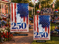 250th Anniversary America The Beautiful 2 Sided Garden Flag