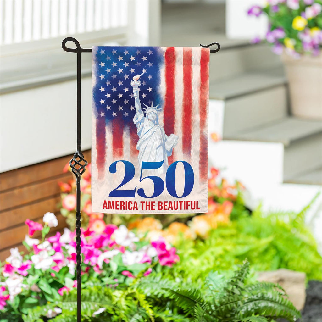 250th Anniversary America The Beautiful 2 Sided Garden Flag