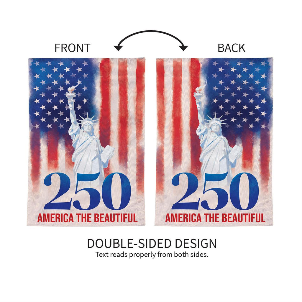 250th Anniversary America The Beautiful 2 Sided Garden Flag