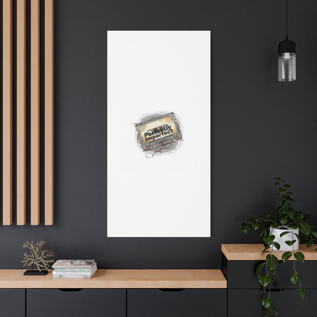 Perfectly Imperfect Cassette, Canvas Print | Analog Error, glitch art static