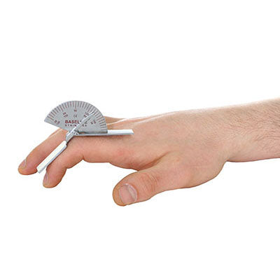 Finger Goniometer Standard 3.5 Inch - Metacarpal & Interphalangeal Joint ROM Measurement