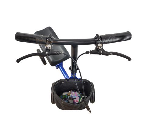 Keep Me Moving Steerable Folding Knee Scooter - BlueJay - Compact Mobility Walker
