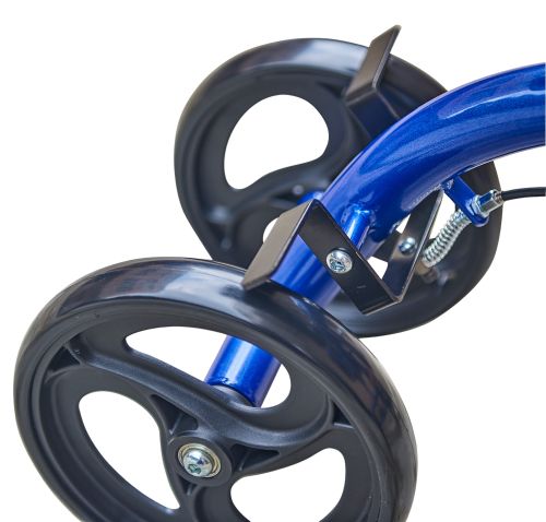 Keep Me Moving Steerable Folding Knee Scooter - BlueJay - Compact Mobility Walker