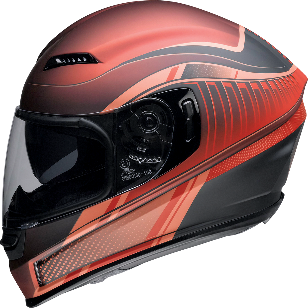 Z1R, Z1R Jackal Helmet Dark Matter Red 2XL - Injection-Molded Polycarbonate Shell with Advanced Ventilation