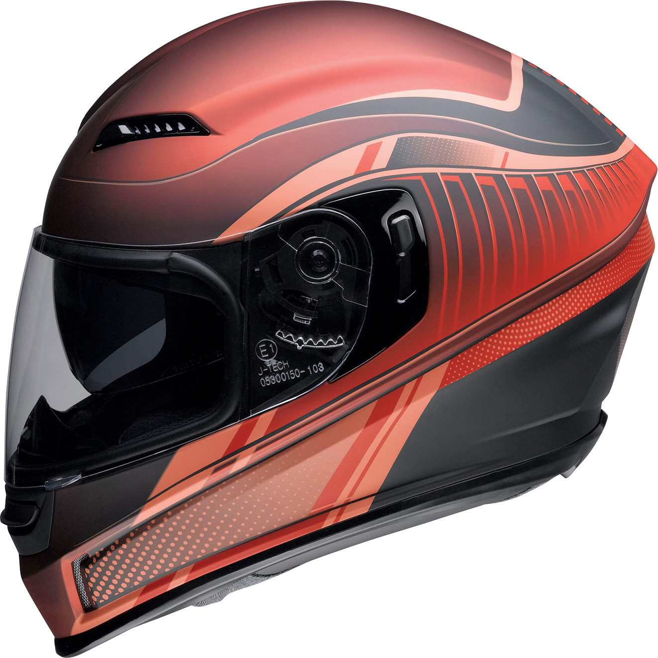 Z1R, Z1R Jackal Helmet Dark Matter Red 2XL - Injection-Molded Polycarbonate Shell with Advanced Ventilation