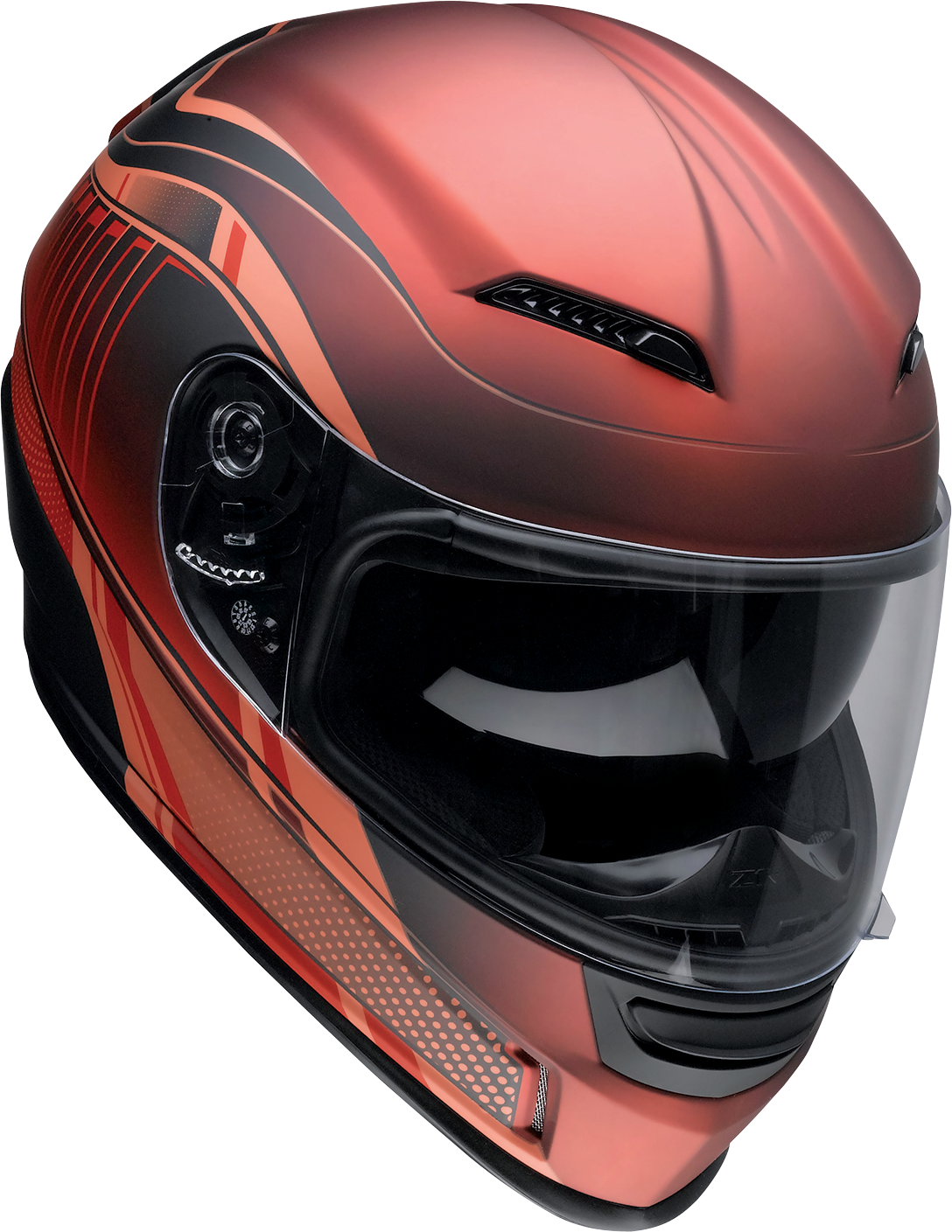 Z1R, Z1R Jackal Helmet - Dark Matter Red, XL - Injection-Molded Polycarbonate Shell with Drop-Down Sun Visor
