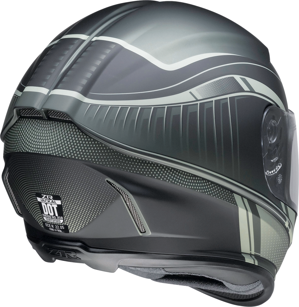 Z1R, Z1R Jackal Helmet Dark Matter Green Small 0101-14856 – Aerodynamic Motorcycle Helmet with Advanced Ventilation and Anti-Fog Shield