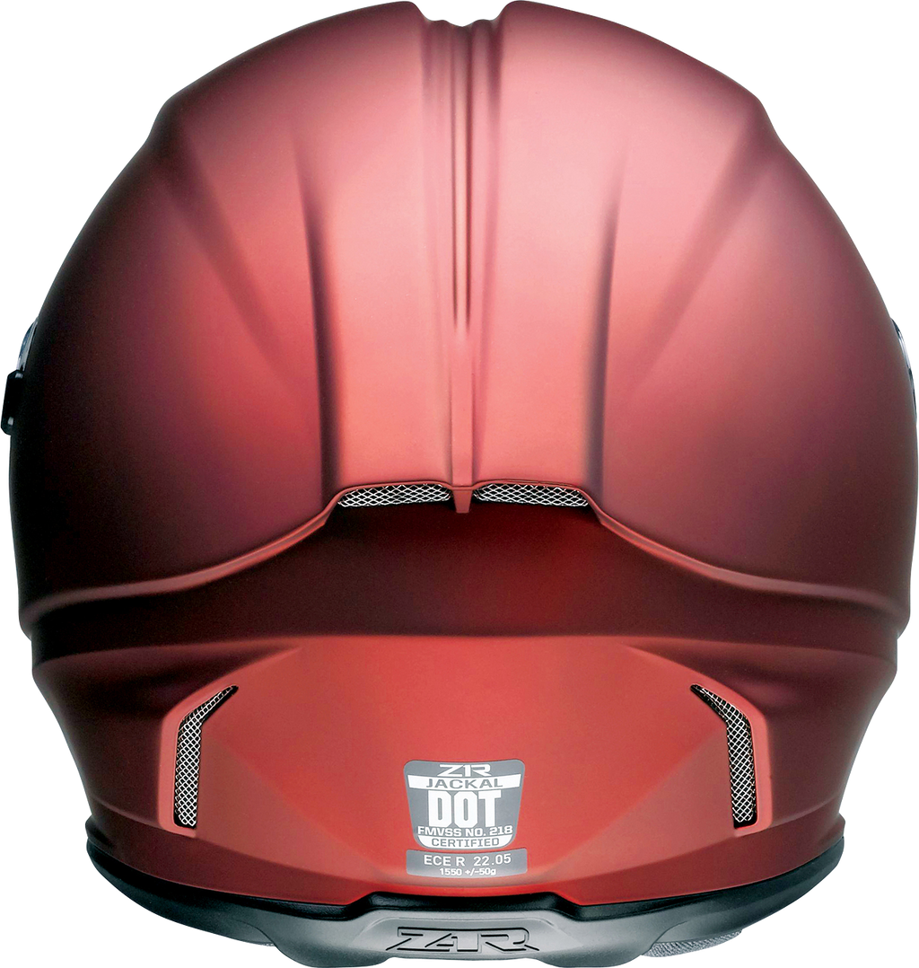 Z1R, Z1R Jackal Helmet Satin Red Small - Model 0101-14822 by Z1R