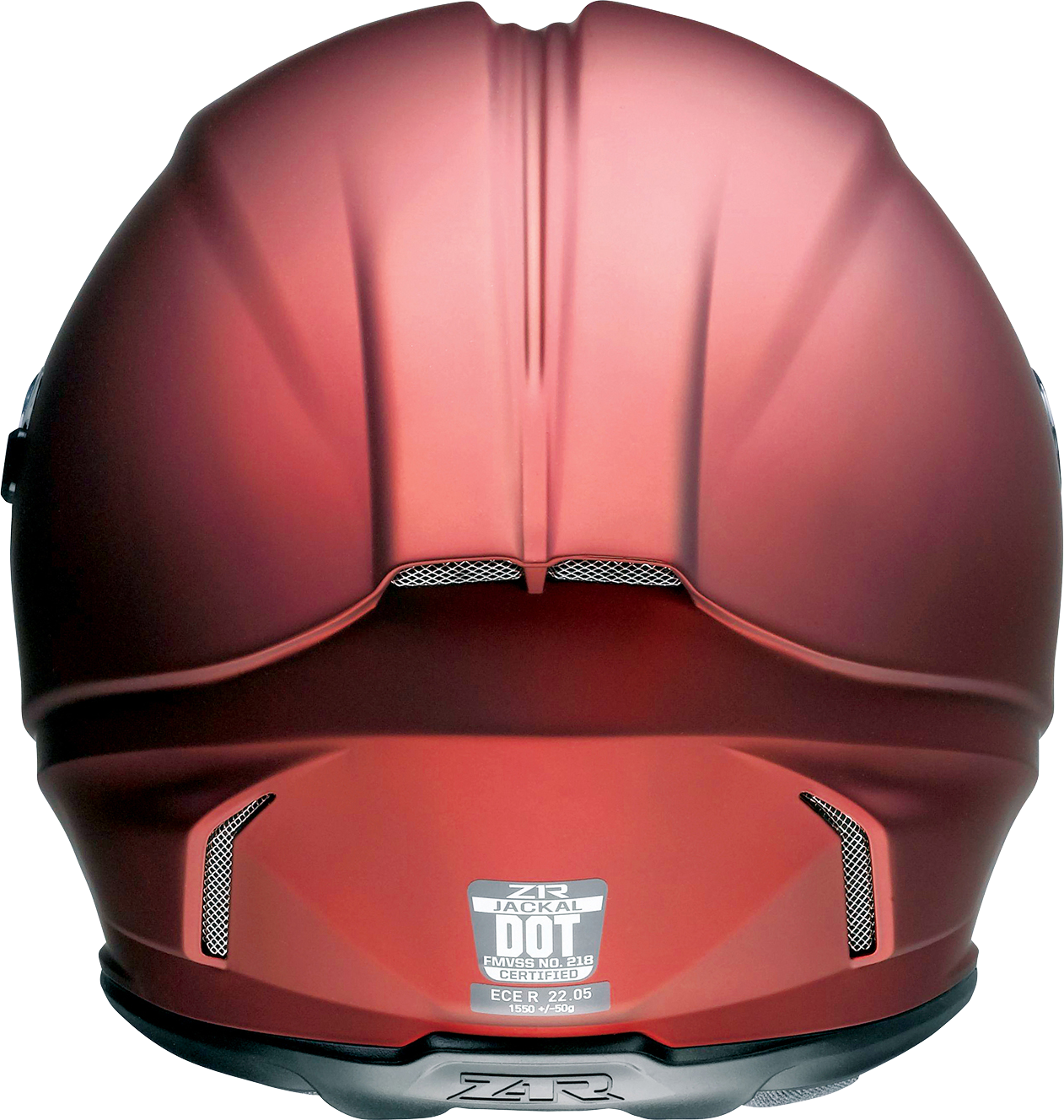 Z1R, Z1R Jackal Helmet Satin Red Large 0101-14824 - Advanced Motorcycle Helmet with Drop-Down Sun Visor and Integrated Speaker Pockets