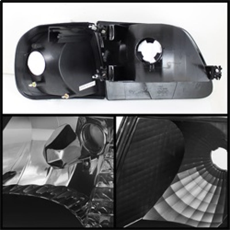 SPYDER Xtune Ford F150 97-03 / Expedition 97-02 Crystal Headlights w/Corner Black HD-JH-FF15097-SET-AM-BK 5070319