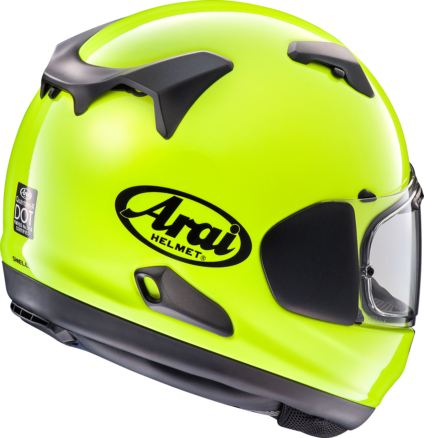 ARAI HELMETS, ARAI HELMETS Quantum-X Helmet - Fluorescent Yellow - XS 0101-15730
