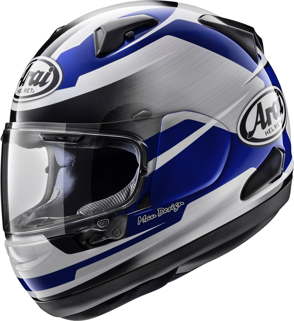 ARAI HELMETS, ARAI Helmets Quantum-X Steel Blue 2XL Helmet with VAS-Max Vision Shield and Pinlock MaxVision