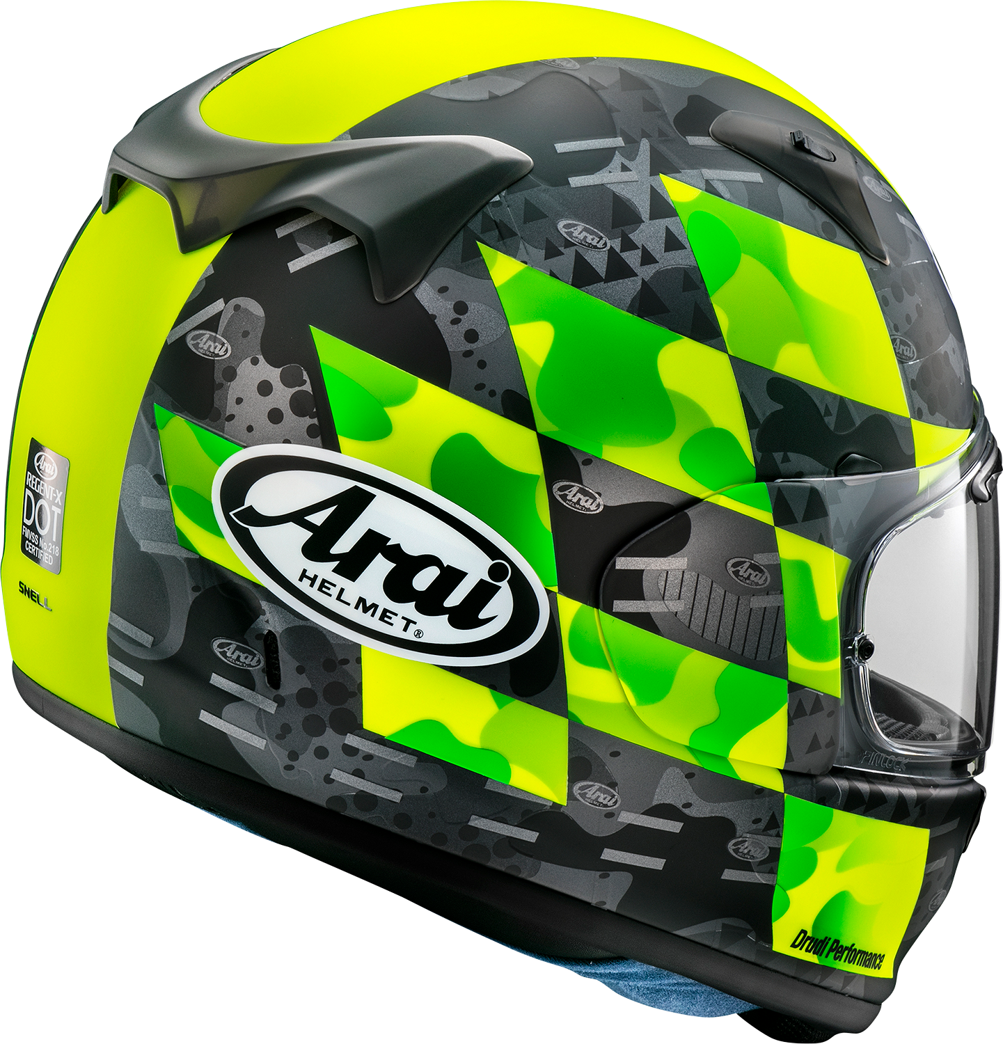 ARAI HELMETS, Arai Helmets Regent-X Patch Helmet - Yellow Frost, Small (Part No. 0101-15828)