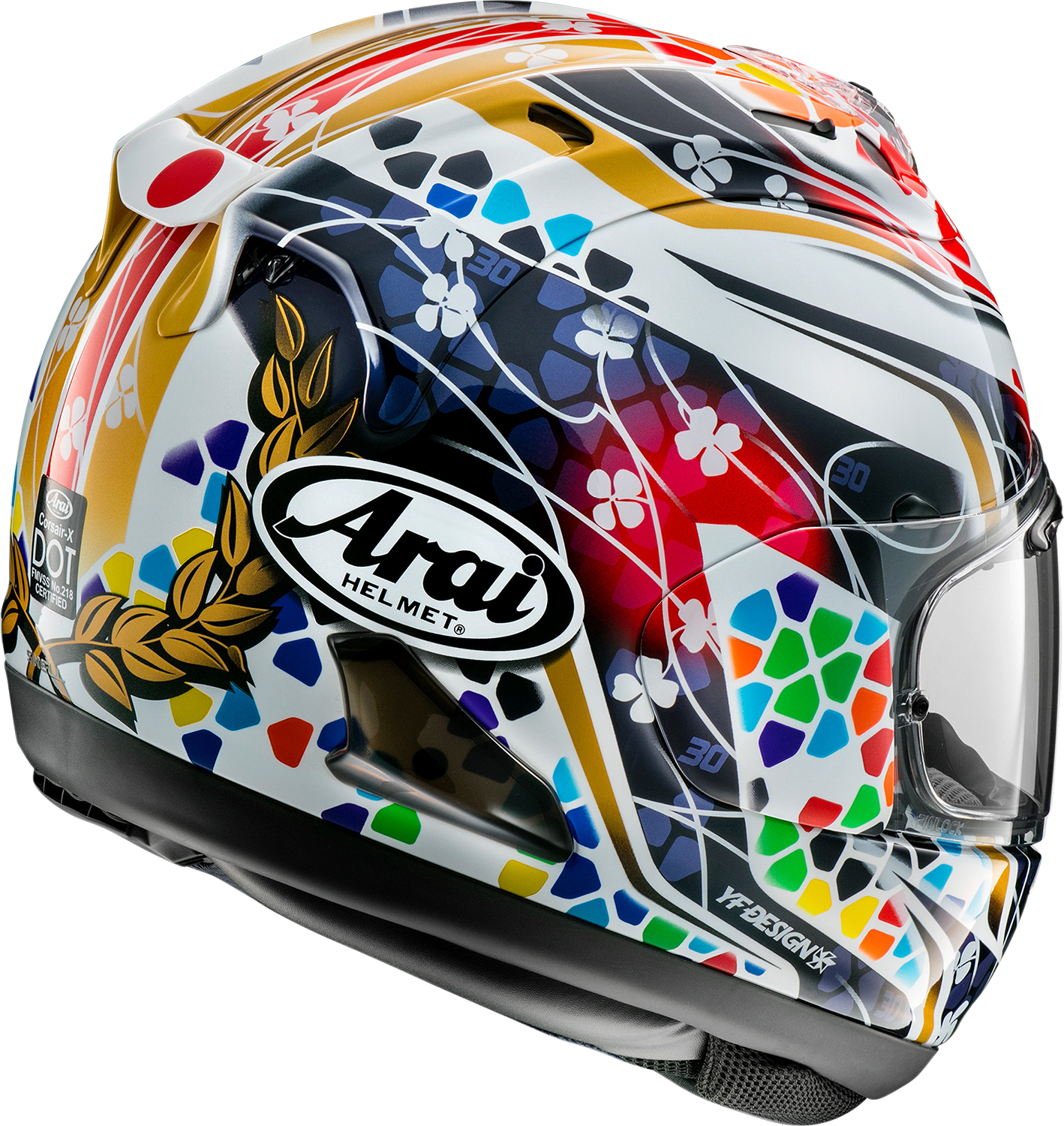 ARAI HELMETS, ARAI Helmets Corsair-X Nakagami-3 2XL Helmet - Advanced Ventilation and Lightweight Design