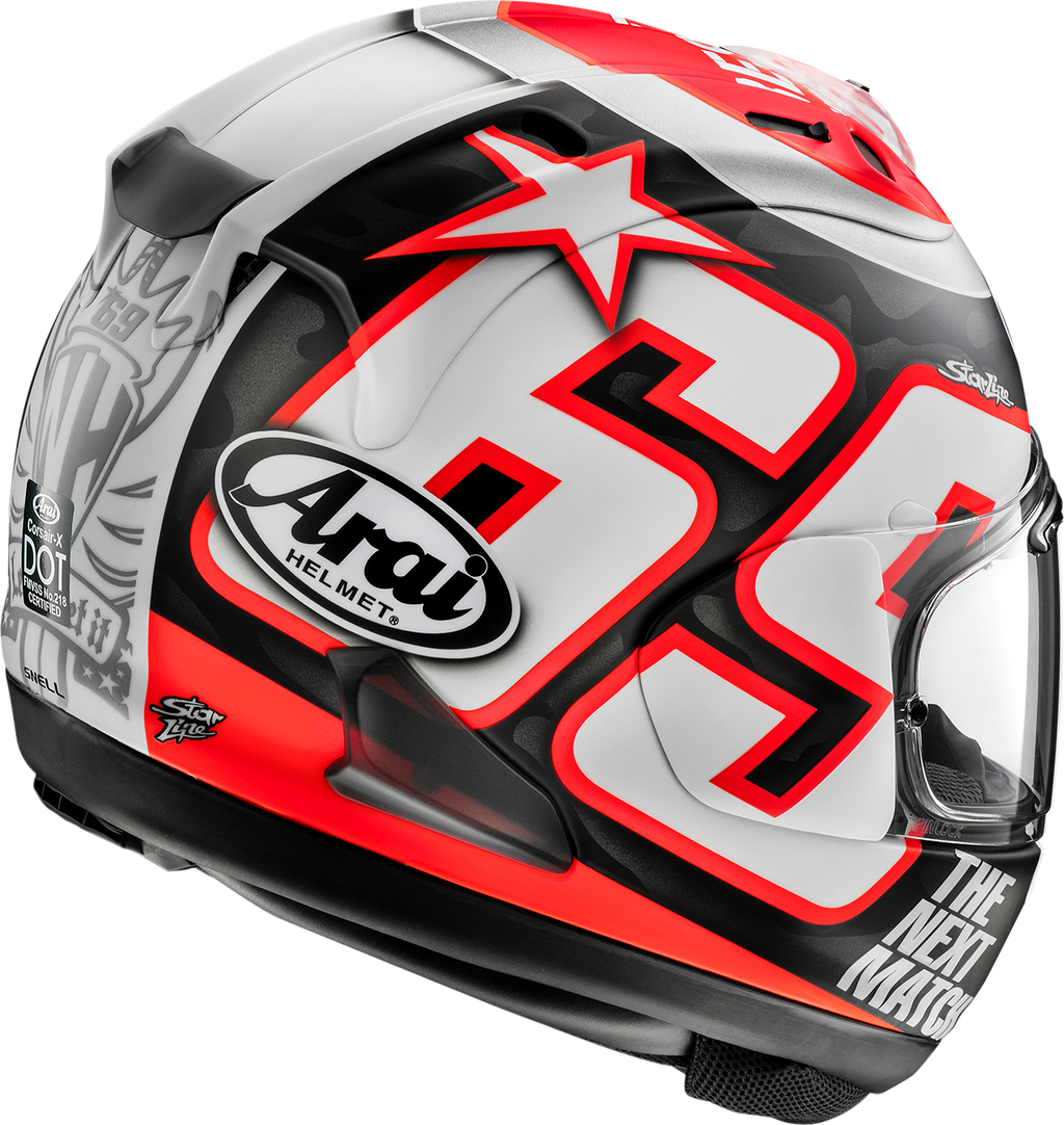 ARAI HELMETS, ARAI Helmets Corsair-X Nicky Reset Frost Helmet - Small