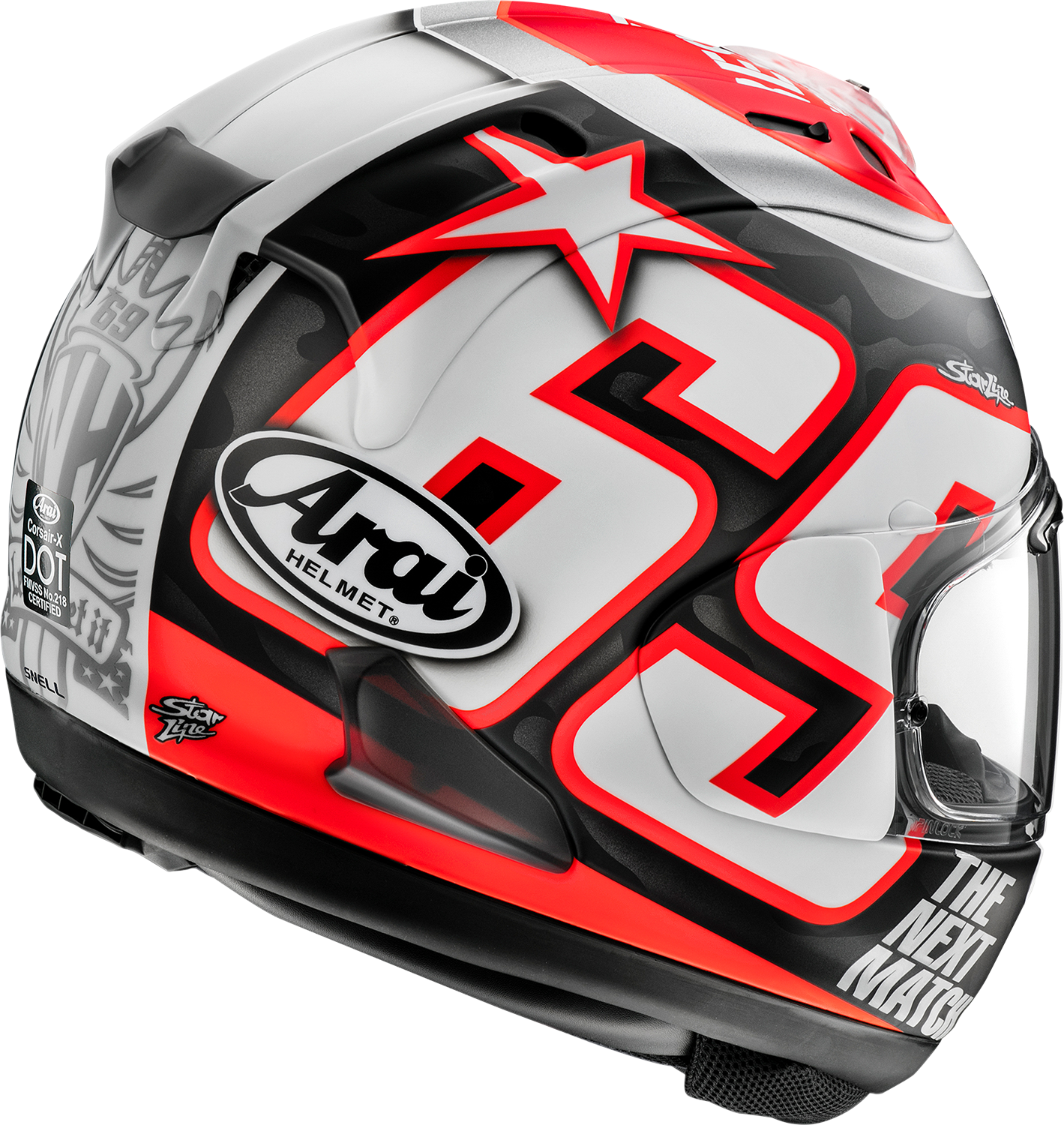 ARAI HELMETS, ARAI Helmets Corsair-X Nicky Reset Frost Helmet - Small