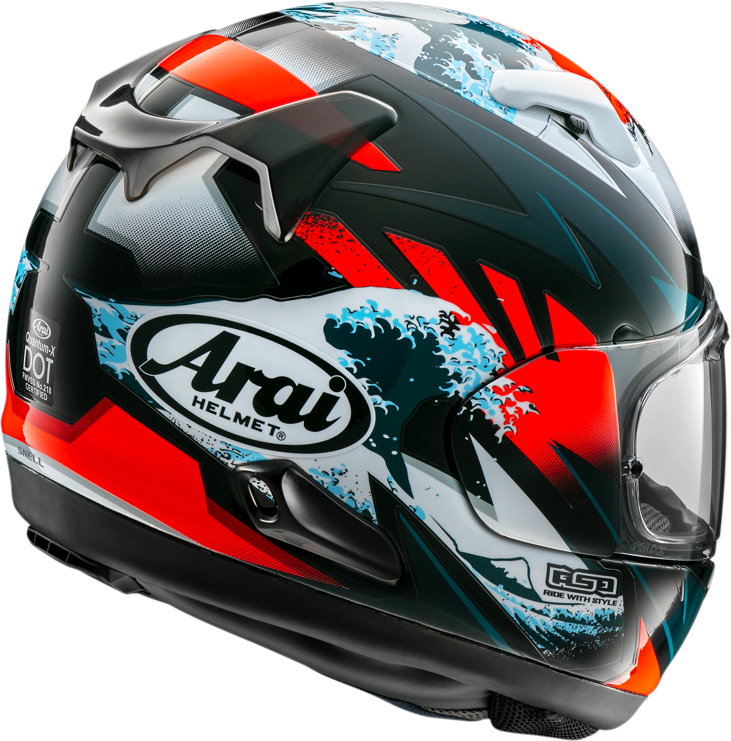 ARAI HELMETS, ARAI HELMETS Quantum-X Wave Helmet 2XL (Part Number 0101-16009)