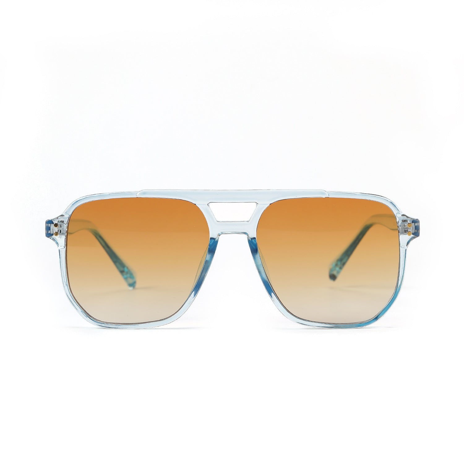 Square Double Beam Fashion Black Sunglasses For Women