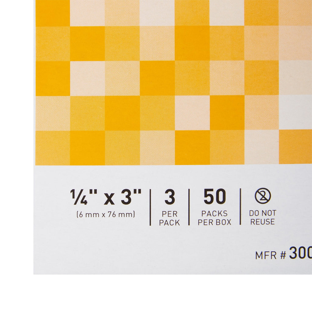 McKesson Non-Reinforced Skin Closure Strip, 1/4 x 3 Inch 3001
