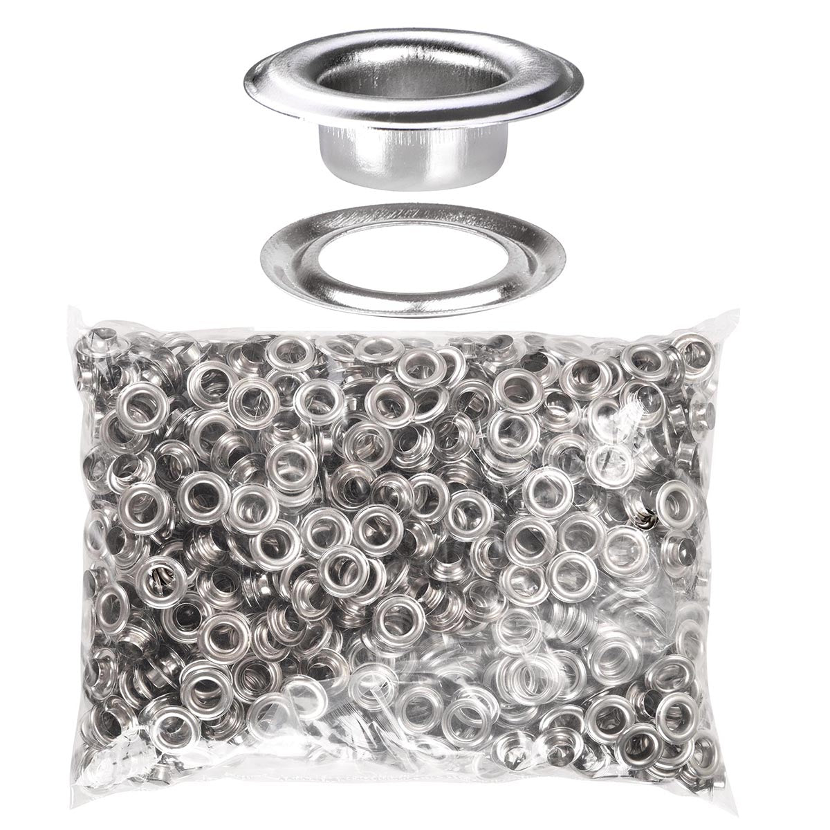 Yescom 10mm #2 Nickel Grommets & Washers (1000 Count)