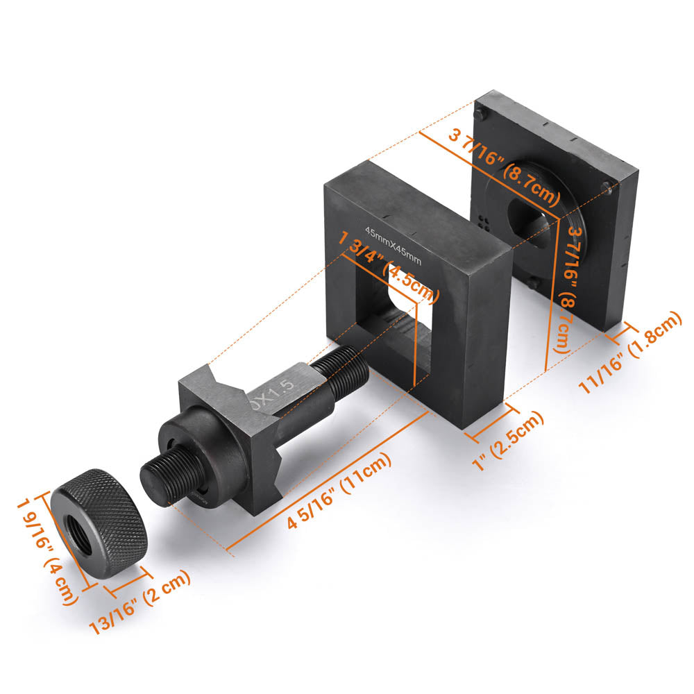 Yescom 1 3/4" Square Knockout Punch and Dies 45mm