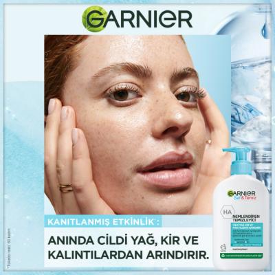 Garnier Facial Cleanser - Moisturizing Face Wash for Sensitive Skin, 8.45 fl oz