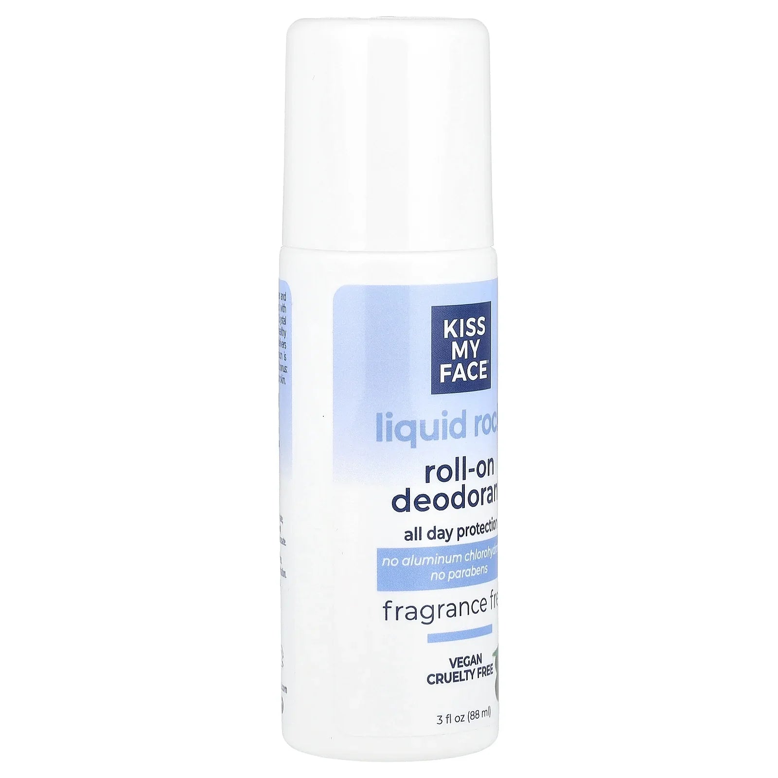 Kiss My Face Rock Roll-on Deodorant, Fragrance-Free, 3 Fl Oz
