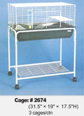 RABBIT CAGE  - 32" X 19" X 18" H