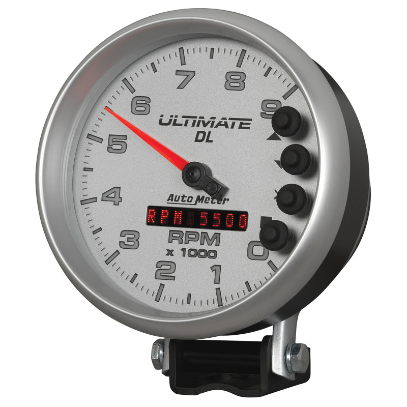 Autometer 5in Ultimate DL Tach 9000 RPM Silver ATM6894