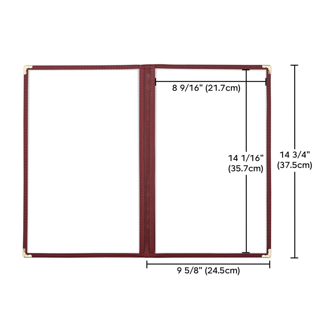 Yescom 30x Menu Covers Cafe Restaurant Red 8.5x14