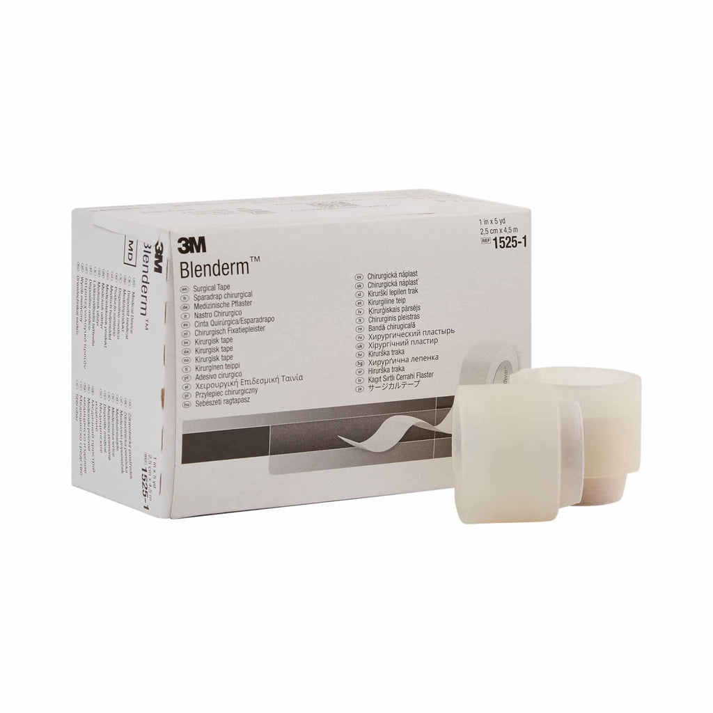 3M™ Blenderm™ Plastic Medical Tape, 1 Inch x 5 Yard, Transparent 1525-1
