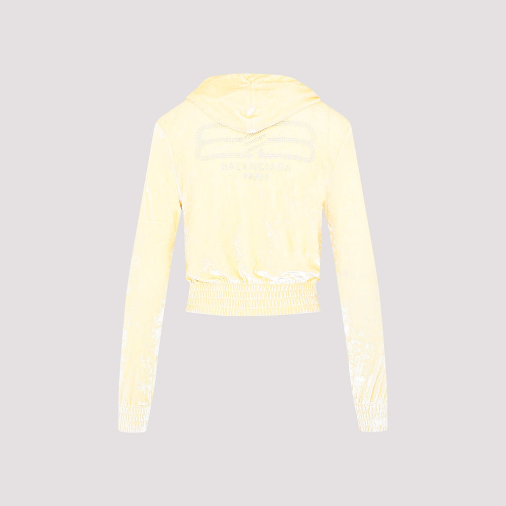 Balenciaga Fitted Zip-Up Hoodie Women