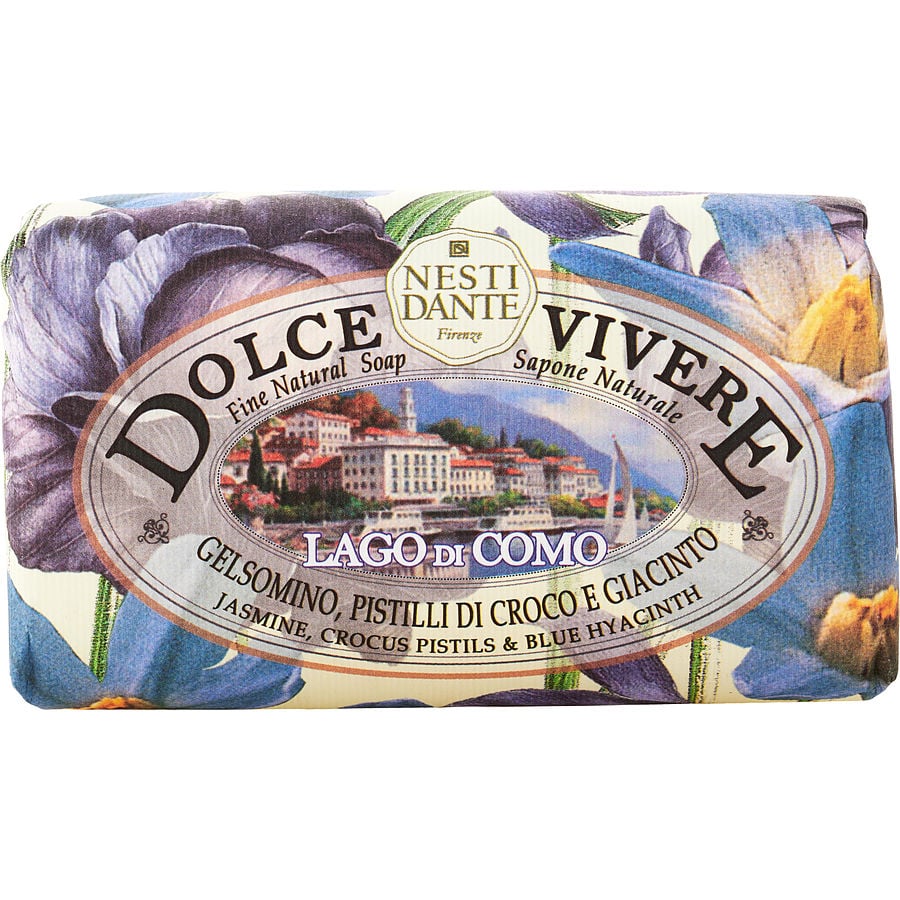 Dolce Vivere Fine Natural Soap - Lago Di Como - Jasmine, Crocus Pistils & Blue Hyacinth  --250g/8.8oz