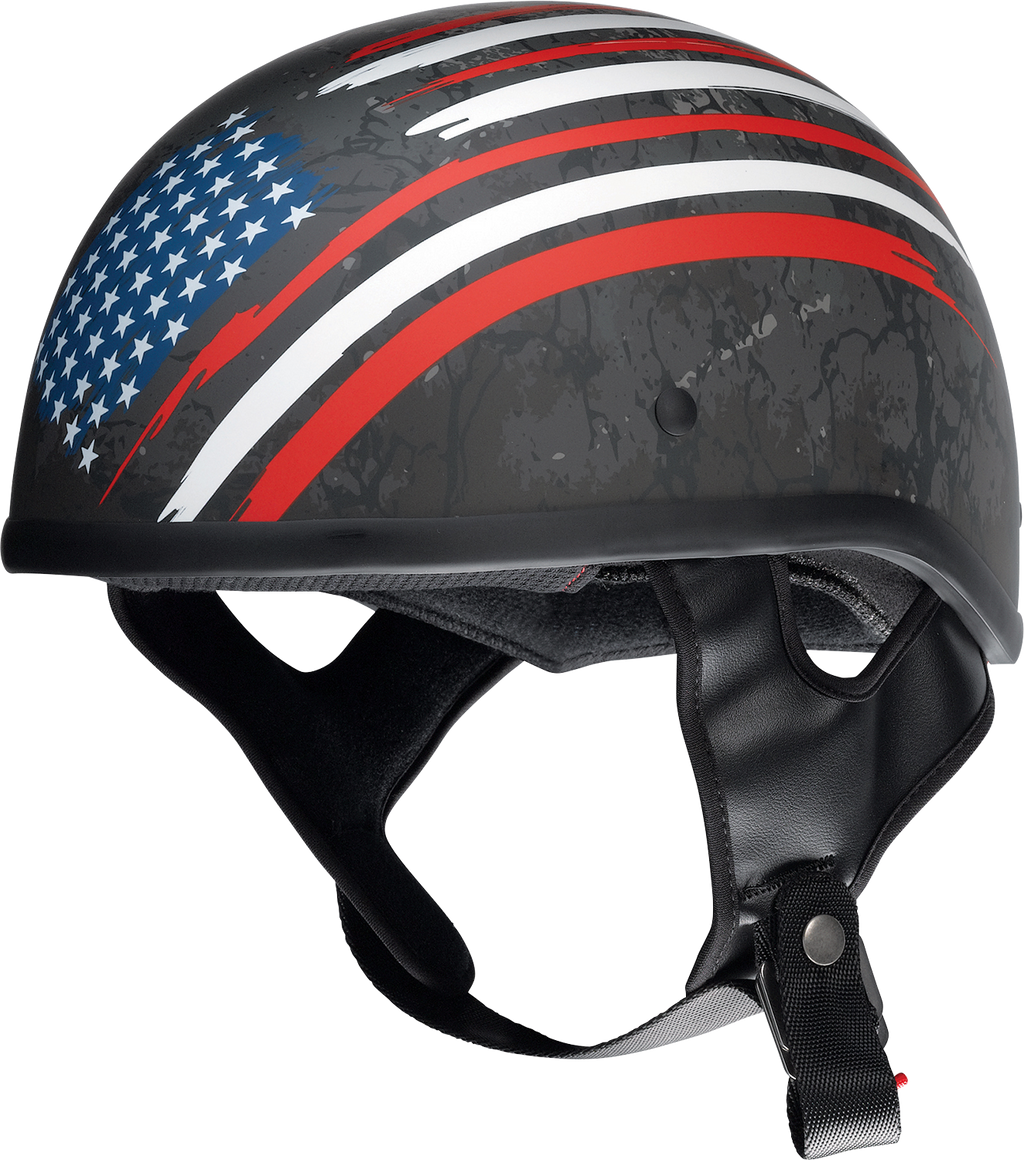 Z1R, Z1R CC Beanie Helmet Justice - Black/Red/White/Blue, Medium - Part Number 0103-1405