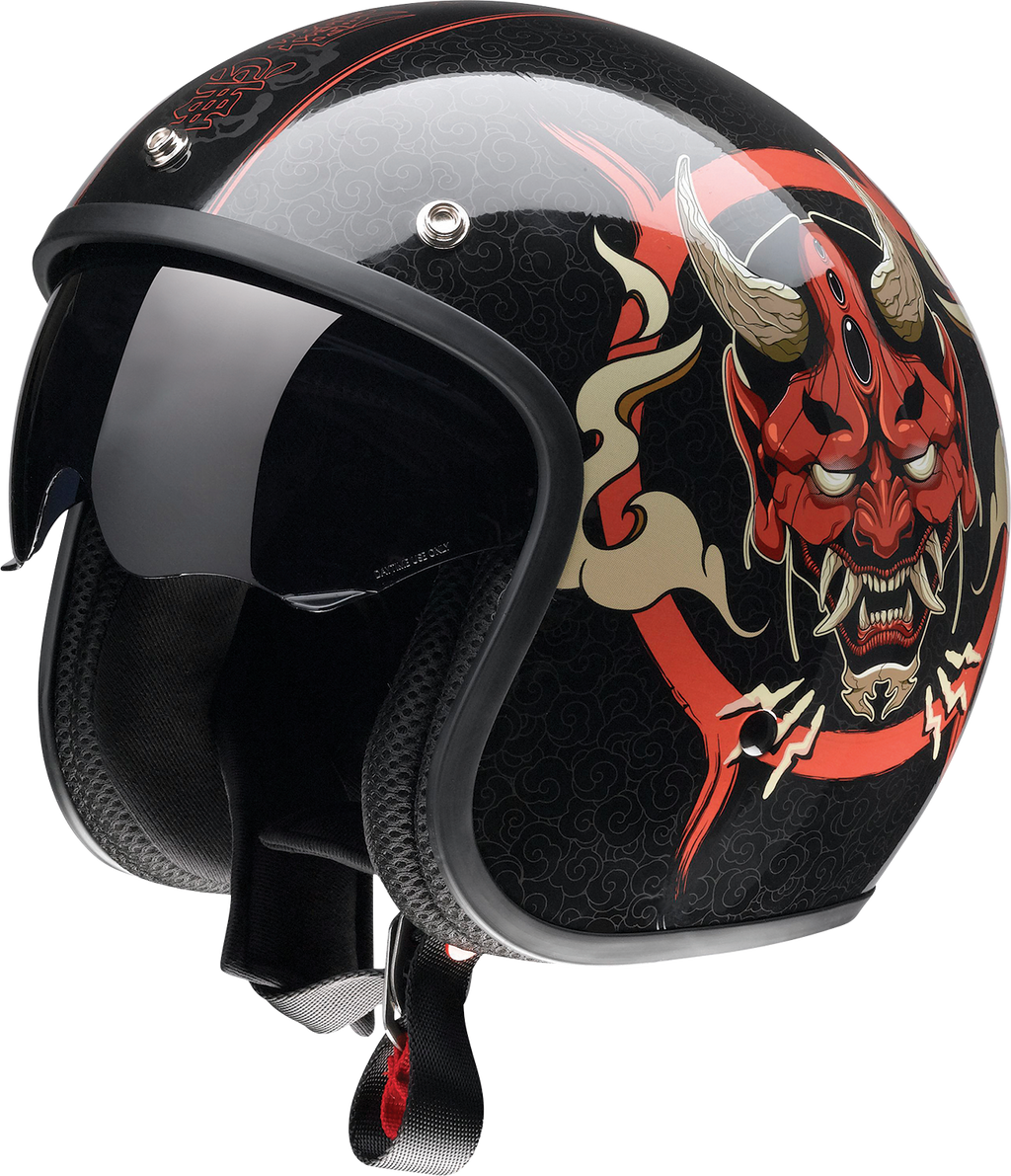 Z1R, Z1R Saturn Helmet - Devilish Gloss Black/Red, Small (Part No. 0104-2877)