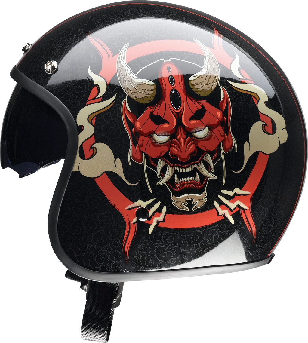 Z1R, Z1R Saturn Helmet - Devilish Gloss Black/Red, Small (Part No. 0104-2877)