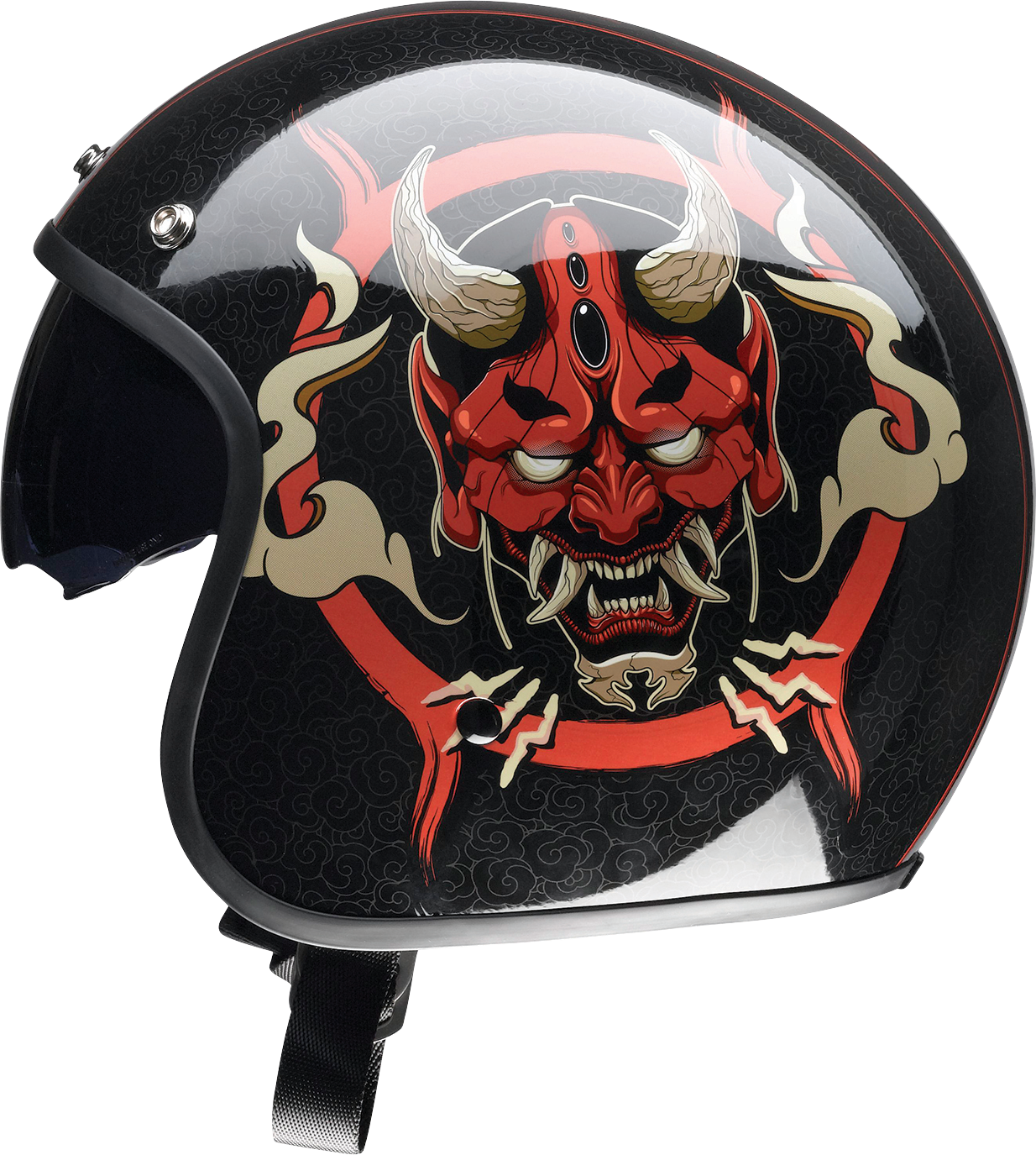Z1R, Z1R Saturn Helmet - Devilish Gloss Black/Red, Small (Part No. 0104-2877)